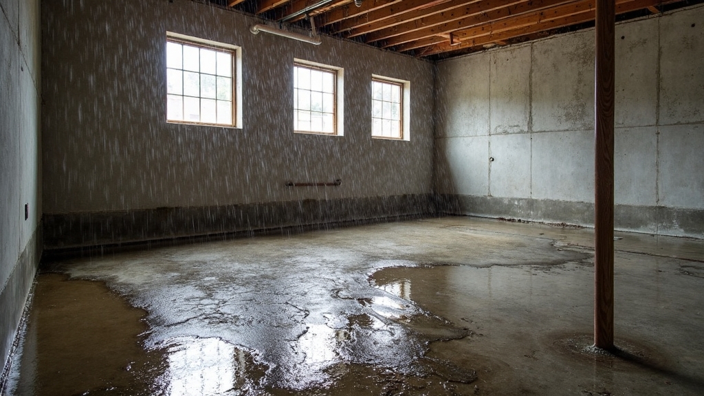 basement waterproofing issues after rainfall